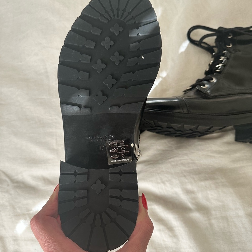 Like New AllSaints Lira Boot Size 10 - Picture 6 of 6